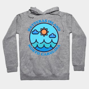 Hatteras Island, NC Summertime Vacationing Ocean Skyline Hoodie